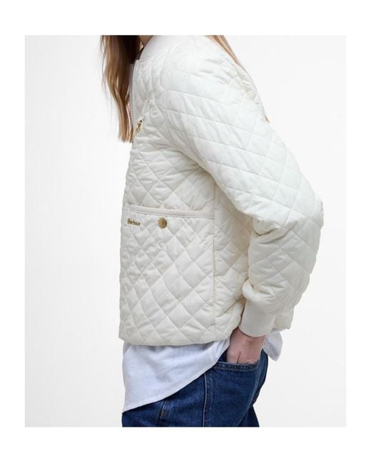 Barbour Gray Reyna Quilted Jacket