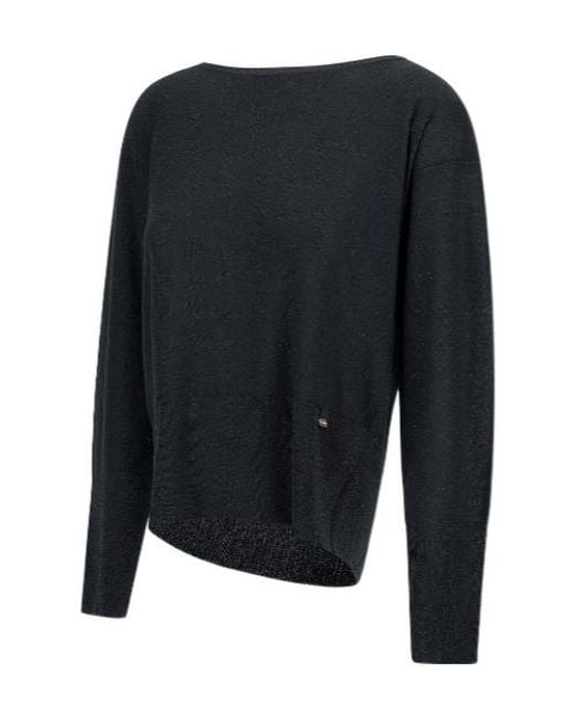 Herno Blue Sequinned Knitted Jumper