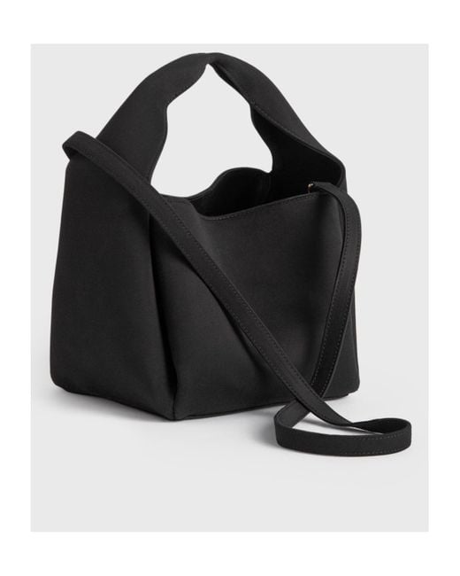 Totême  Black Totême Structured Bucket Bag
