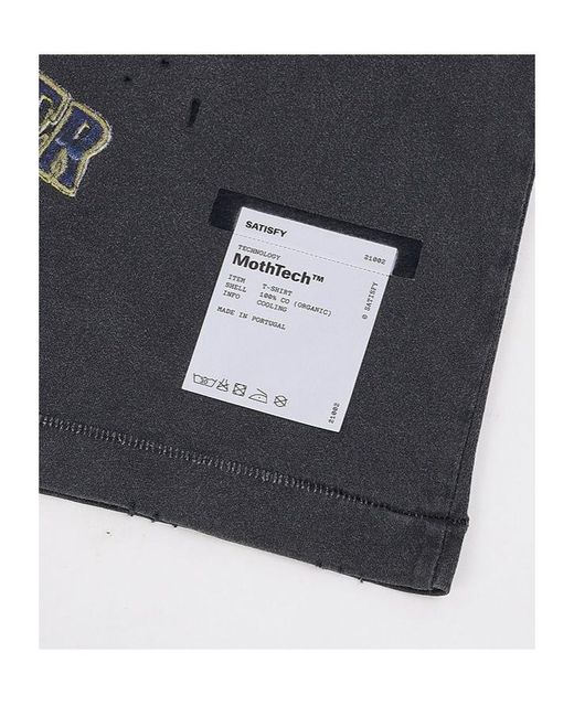 Satisfy Blue Mothtech Graphic-Print T-Shirt
