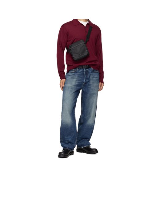 Boss Black Reflective-Detail Belt Bag for men