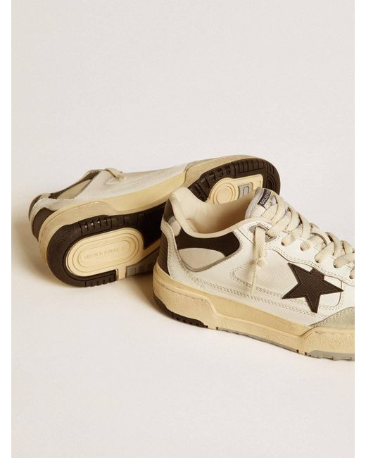 Golden Goose Deluxe Brand Natural Forty 2 Lace-Up Sneakers
