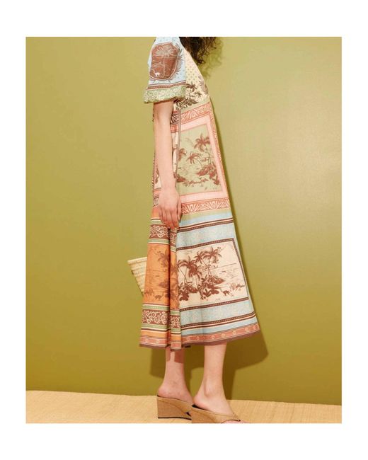 ALÉMAIS Multicolor Alberta Midi Dress