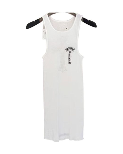 Chrome Hearts White Cross Vest On Back