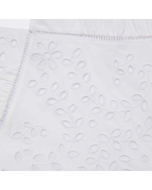Self-Portrait White Embroidered Maxi Dress