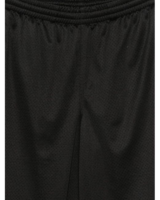 Stussy Black Elastic Waist Track Pants for men
