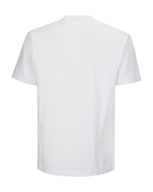 COMME DES GARÇONS PLAY White Comme Des Garçons Play Reverse Heart Print T-Shirt for men