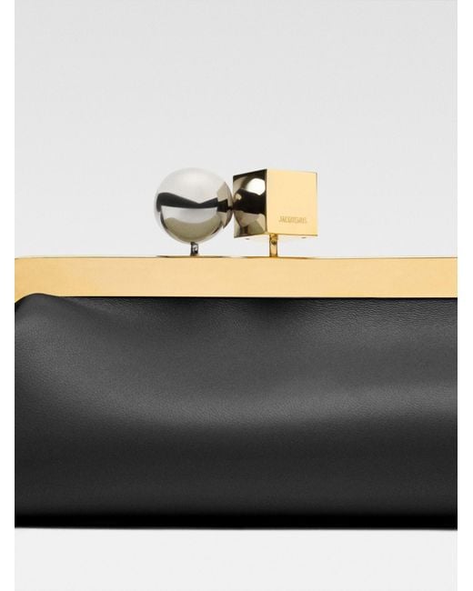 Jacquemus Black The Salon Clutch Bag