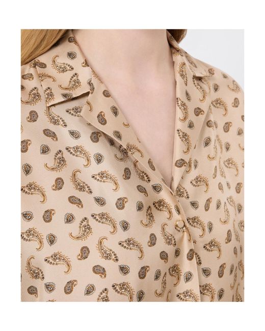 Max Mara Natural Studio Mstudente Paisley Printed Shirt