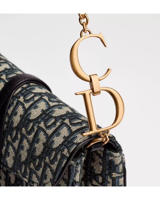 Dior Black Gallop Saddle Chain Clutch