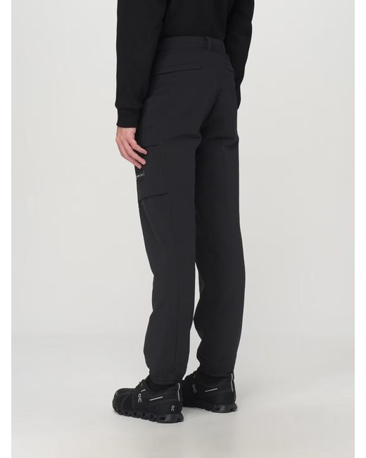 Duvetica Black Logo Detail Casual Pants for men