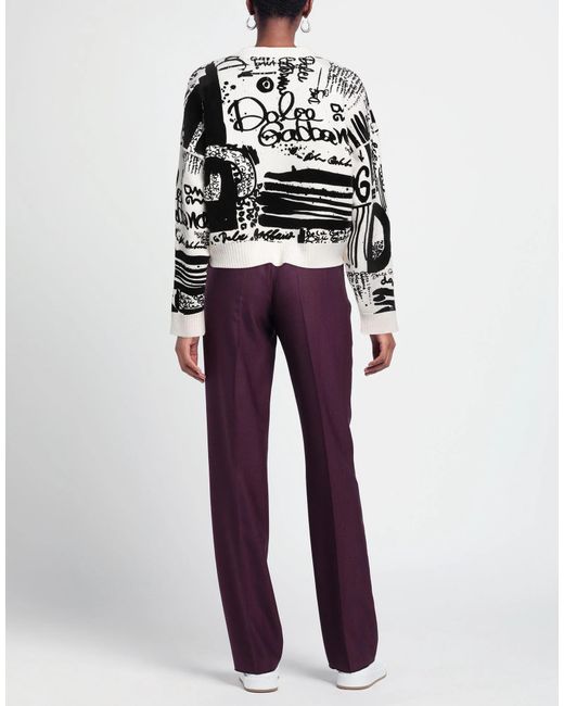Dolce & Gabbana Black Two-Tone Long Sleeve Sweater
