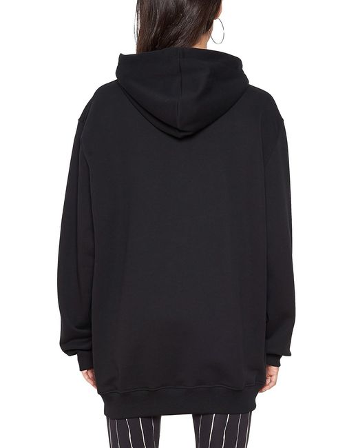 Moschino Black Piggy Oversize Hooded Sweater