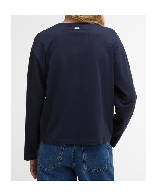 Barbour Blue Lavensdale Long-Sleeved T-Shirt