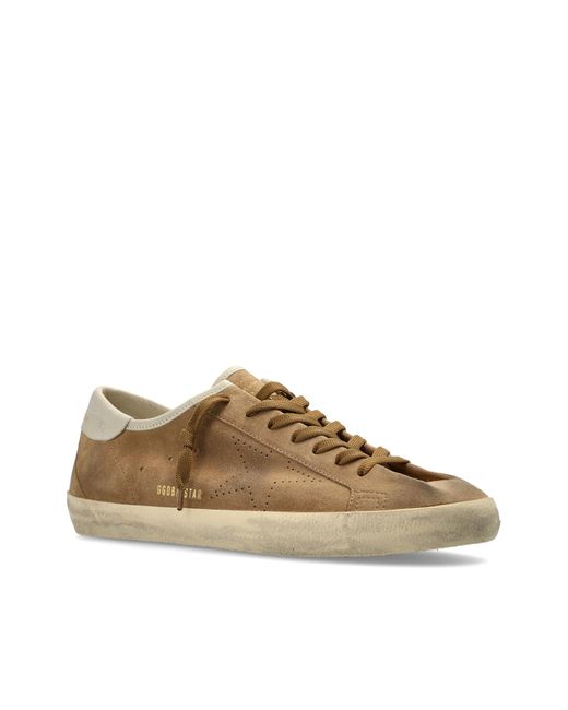 Golden Goose Deluxe Brand Brown Super Star Low-Top Sneakers for men