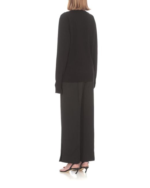 Jil Sander Black Turtleneck Long-Sleeved Jumper