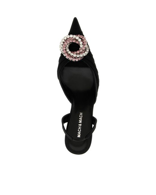 Mach & Mach Black Mach Mach Cosmic Slingback Pumps