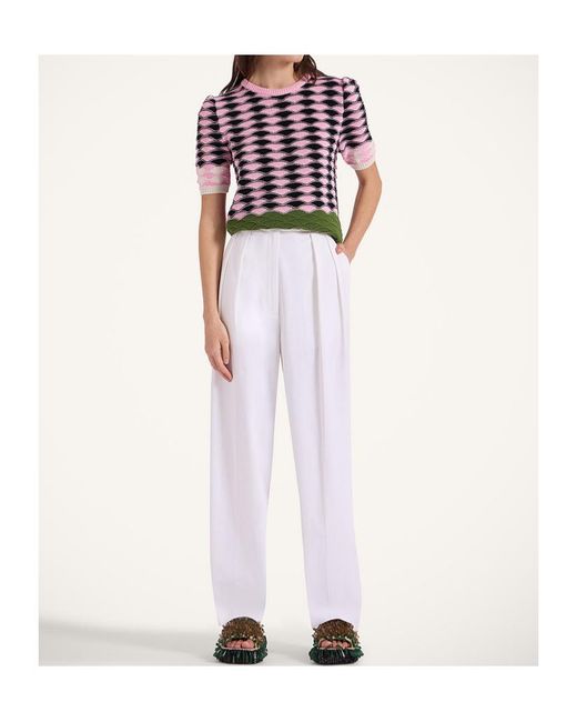 LaDoubleJ White La Doublej Brooklyn Pants