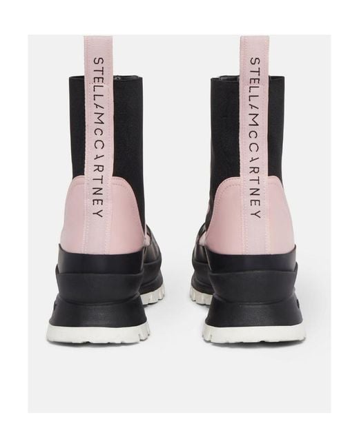 Stella McCartney Black Trace Chunky Ankle Boots
