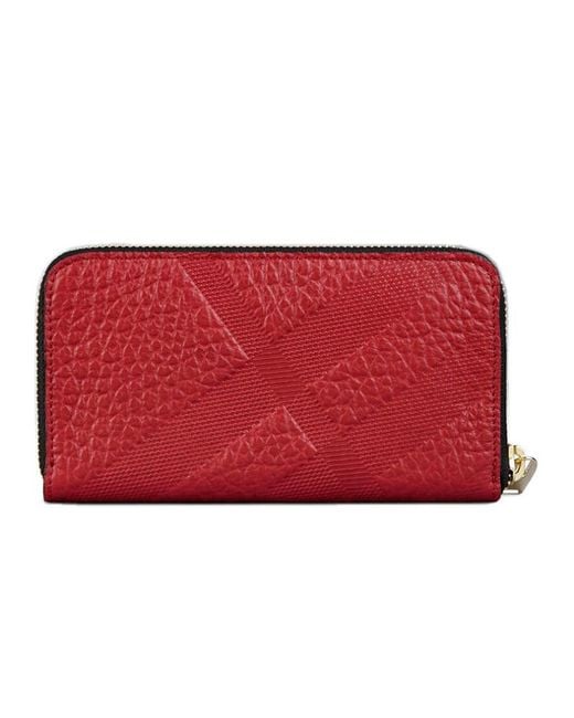 Burberry Checkered Embossed Purse