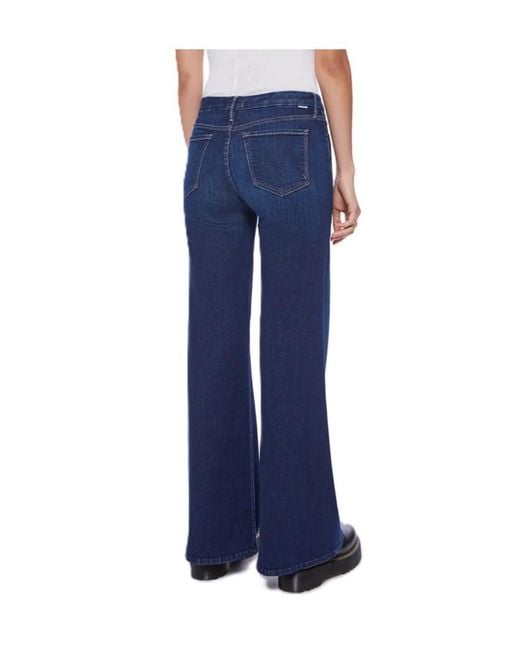 Mother Blue Belt-Loop Jeans