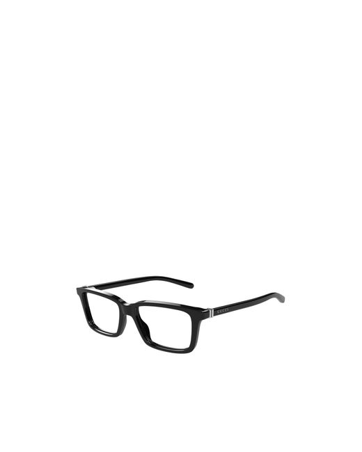 Gucci White Eyewear Rectangular Frame Glasses for men