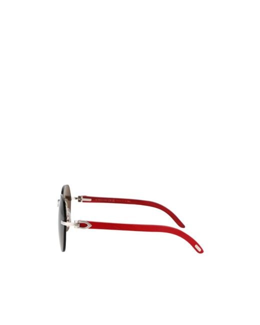 Cartier Multicolor Aviator Frame Sunglasses for men
