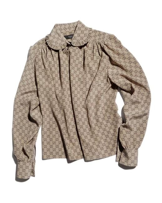 Gucci Brown Long-Sleeved Shirt
