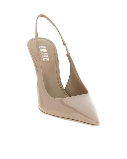 Paris Texas Metallic Lidia Slingback Pumps