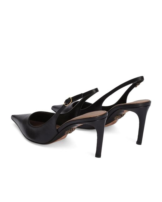 Dolce & Gabbana Black Pointed Toe Slingback Pumps