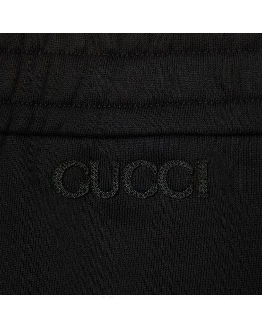 Gucci Black Cotton Fleece Jogging Pant, Ready-To-Wear