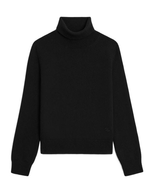 Céline Black Turtleneck Sweater