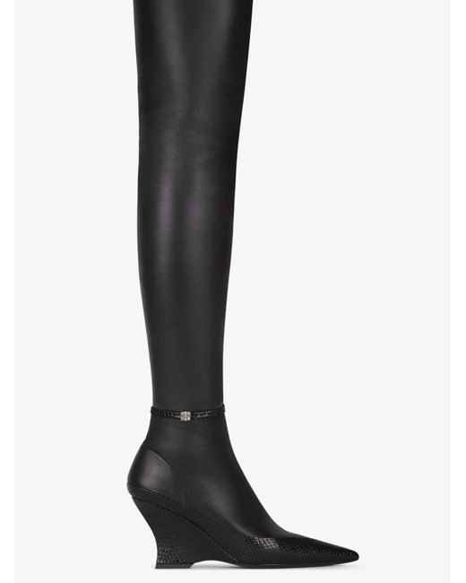 Givenchy Black Raven Over-The-Knee Boots