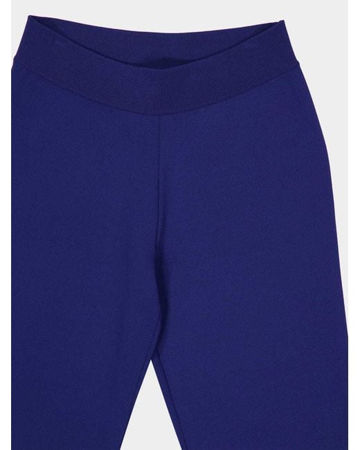 Stella McCartney Blue Flared Knitted Trousers