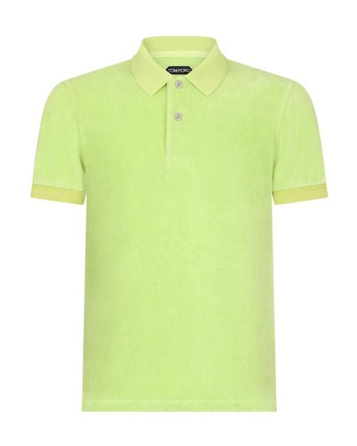 Tom Ford Green Short-Sleeved Polo Shirt for men