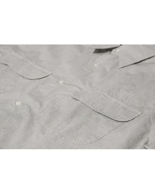 Nanamica Gray Short-Sleeved Shirt for men