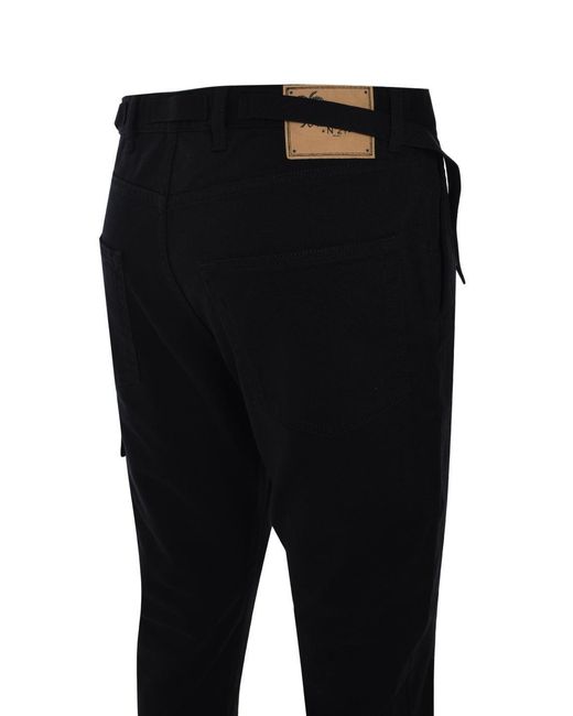 N°21 Black Casual Pants With Belt Loops for men