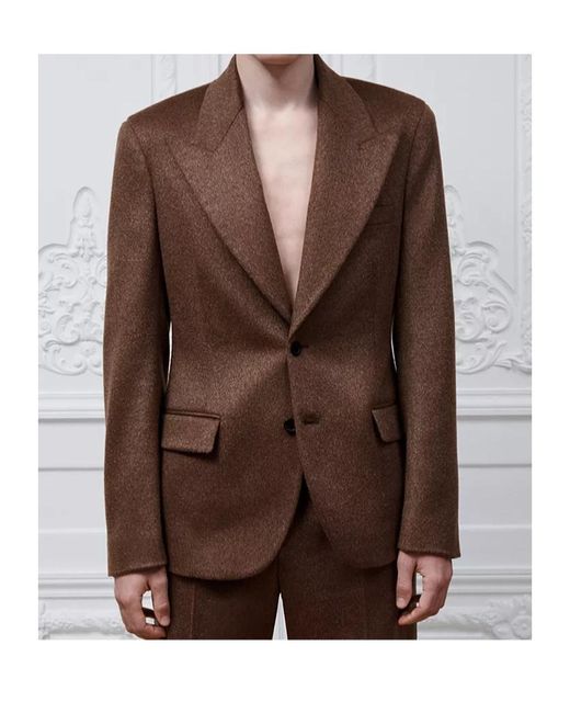 Dior Brown Single-Breasted Jacket for men