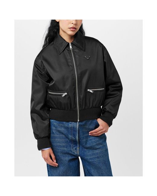 Prada Black Solid Color Casual Jacket