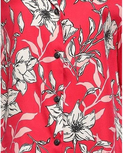 Rag & Bone Red Printed Short-Sleeved Shirt