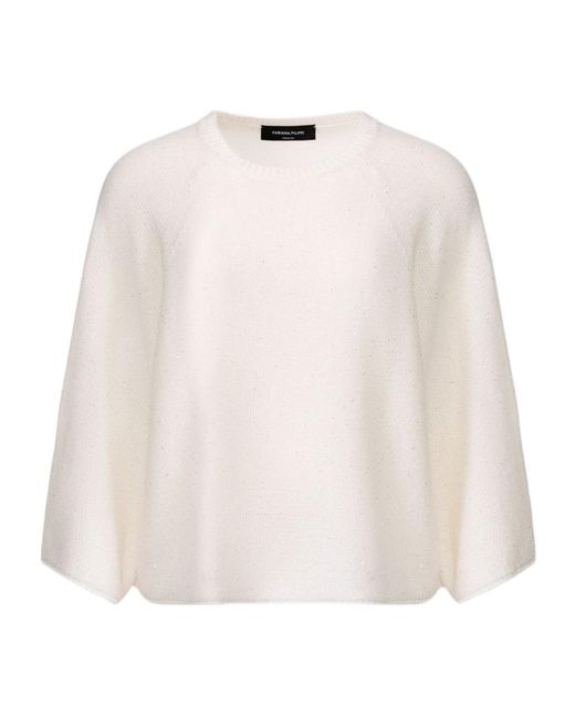 Fabiana Filippi Natural Crew Neck Knitwear