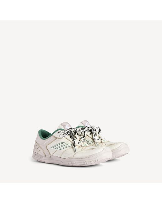 Balenciaga White Hamptons Medium Worn-Out Sneakers for men