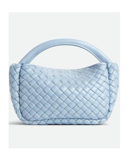 Bottega Veneta Blue Small Cobble Top Handle