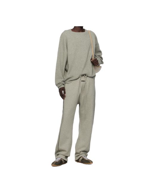 Fear Of God Gray Waffle Long Sleeve Pullover for men