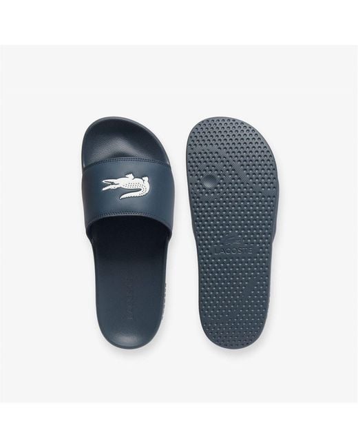 Lacoste Blue Serve Pool Slides for men