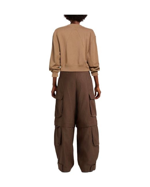 Rag & Bone Brown Solid Color Printed Sweatshirt