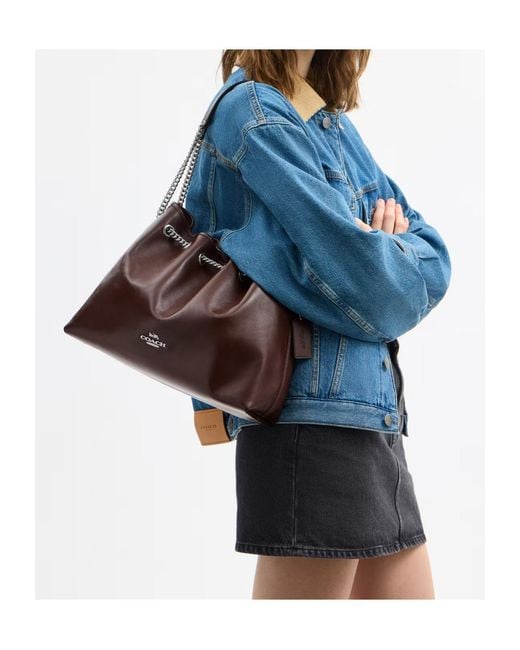 COACH Brown Evelyn Handbag