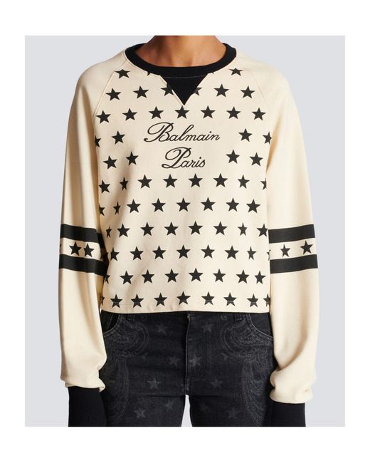 Balmain White Sweatshirts