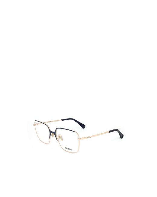 Max Mara White Rectangle Frame Glasses