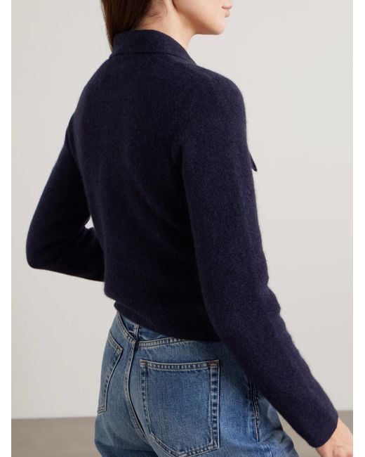 James Perse Blue Wool Blend Knit Cardigan
